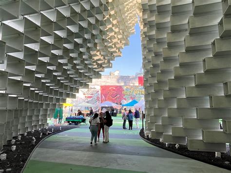 Serpentine Pavilion helps draw visits to downtown San Jose block party